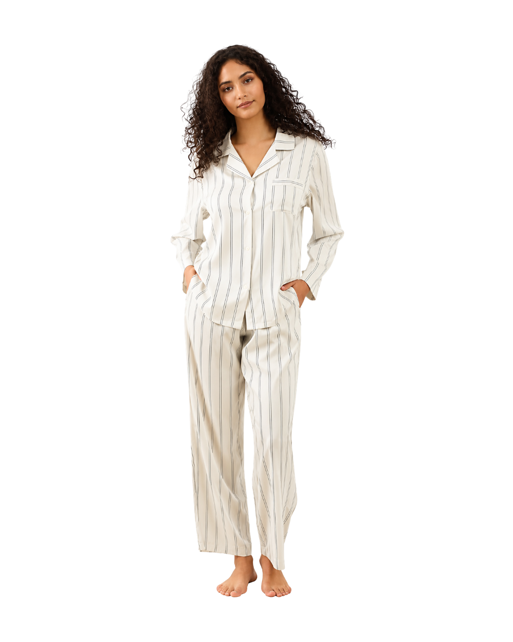 Women's Silk Satin Pajamas Set