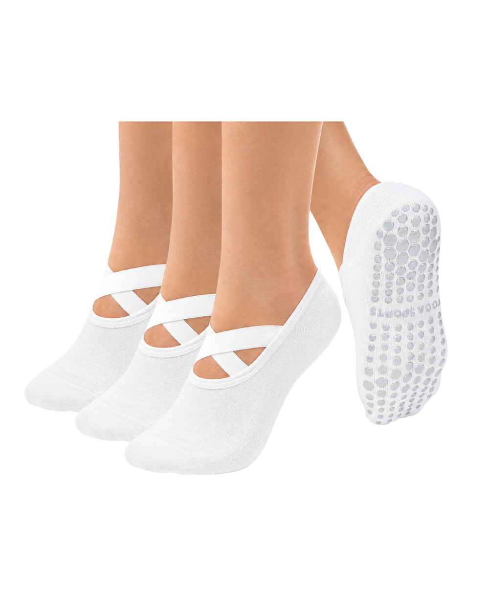 3 Pack Pilates Yoga Socks with Grips