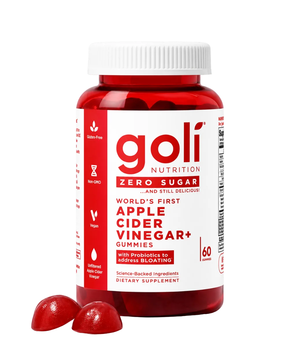 Goli Zero Sugar Apple Cider Vinegar Gummies