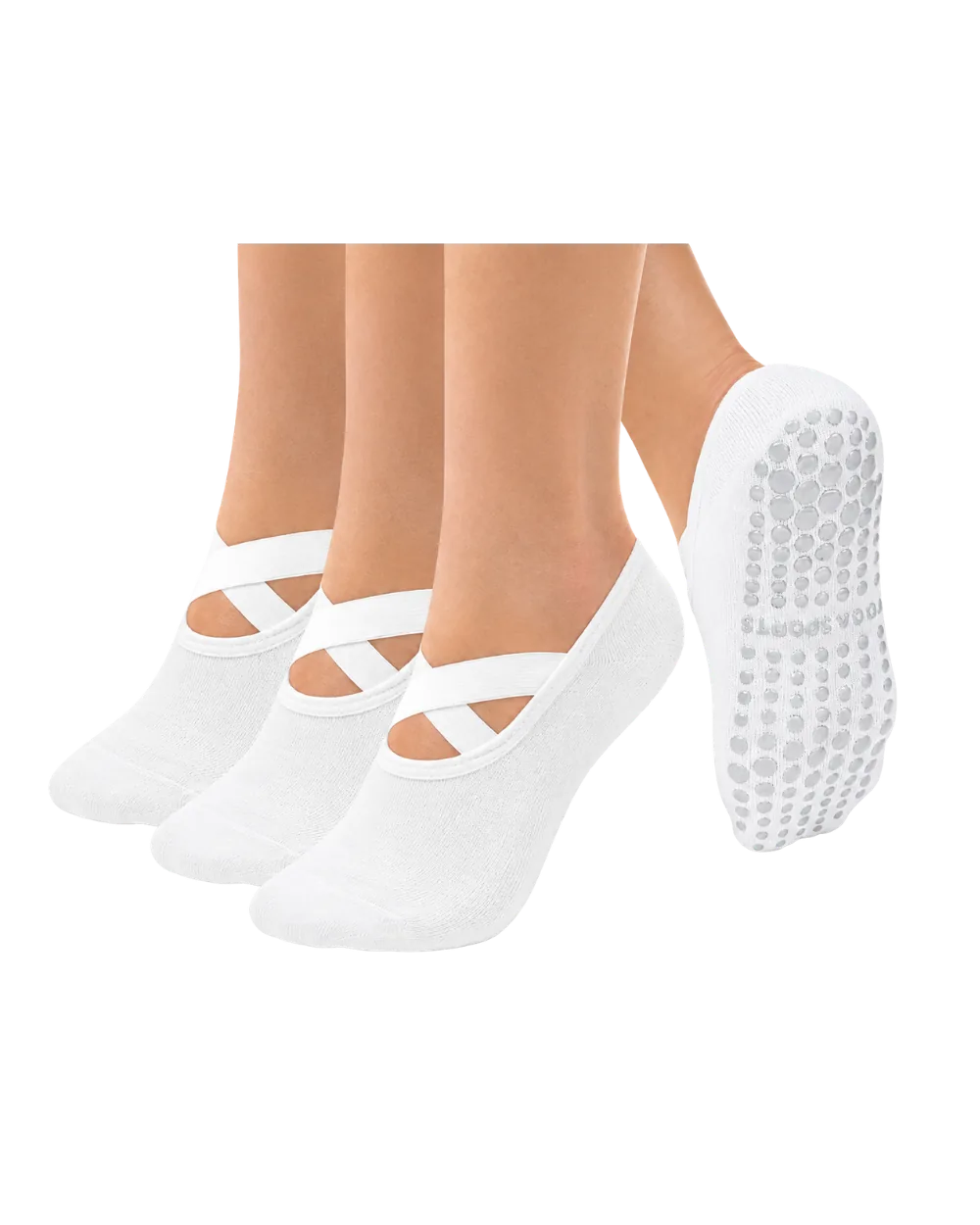 3 Pack Pilates Yoga Socks with Grips